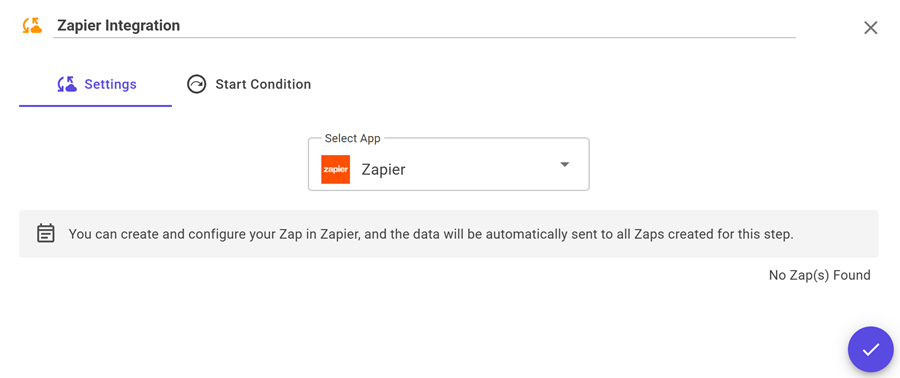 Select NileDesk trigger in Zapier